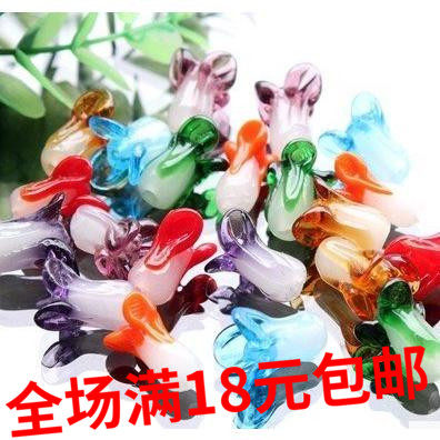 水晶珠帘白菜玻璃散珠珠子手工