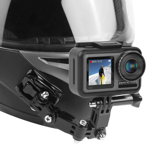 GoPro Osmo Action摩托车头盔下巴Hero9/8/7运动相机头盔拍摄配件