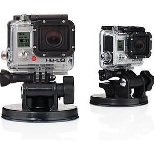 新款GoPro HERO9/8/7/6山狗SJ5000配件多功能车载吸盘 支架多重组
