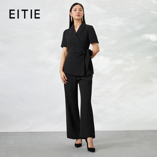 【设计总监然姐】EITIE爱特爱气质通勤假两件西装连体裤