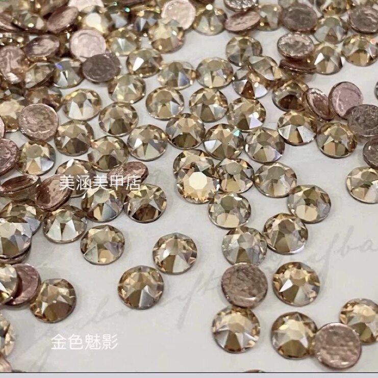 奥地利进口水晶金色超闪美甲钻