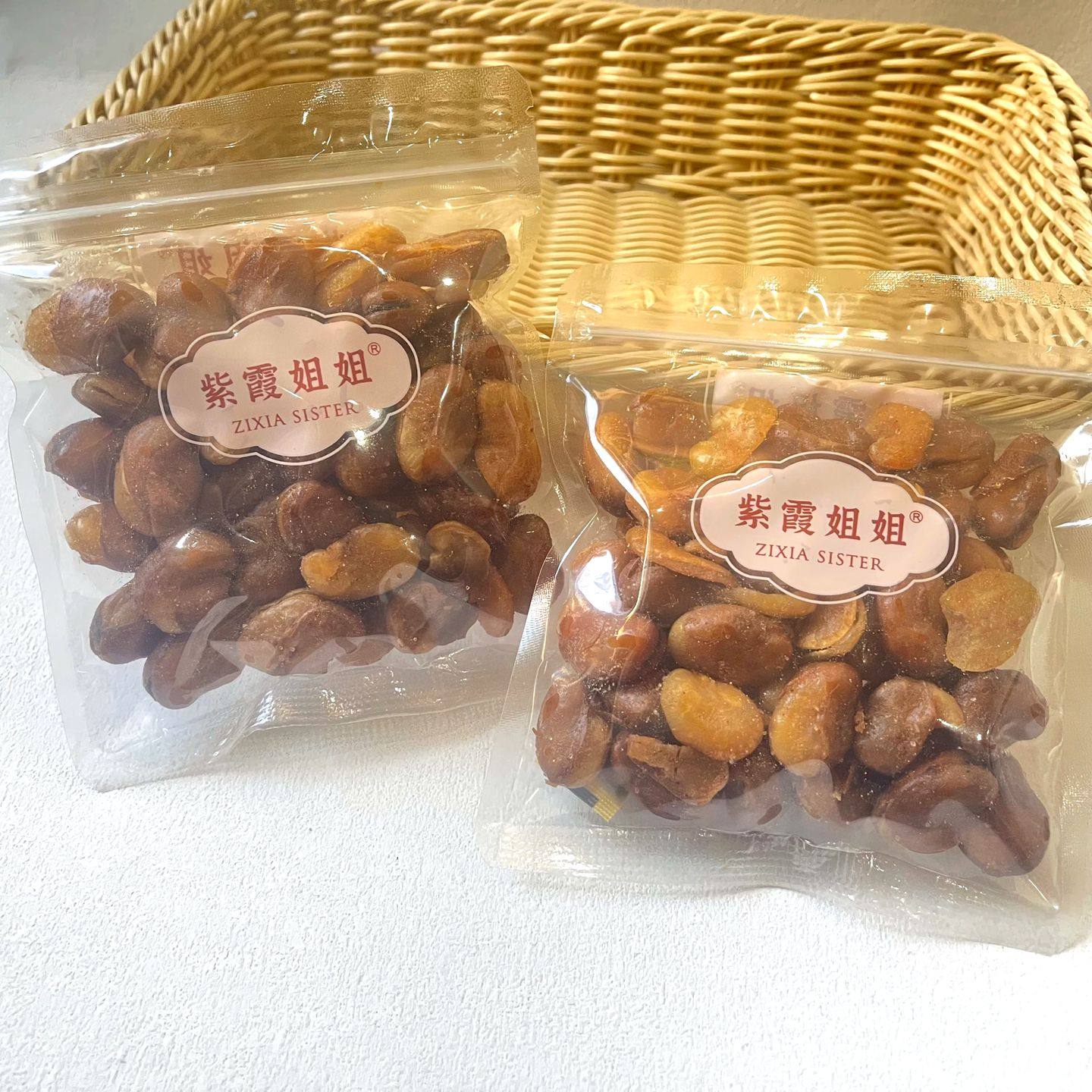 紫霞姐姐牛肉味蚕豆独立小包装兰花豆下酒小菜坚果炒货年货小零食