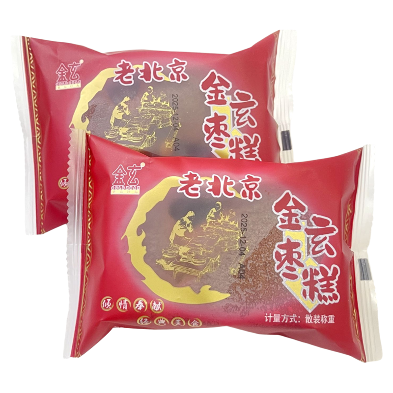 金玄老北京枣糕传统糕点枣泥蛋糕早餐面包下午茶点心怀旧小零食