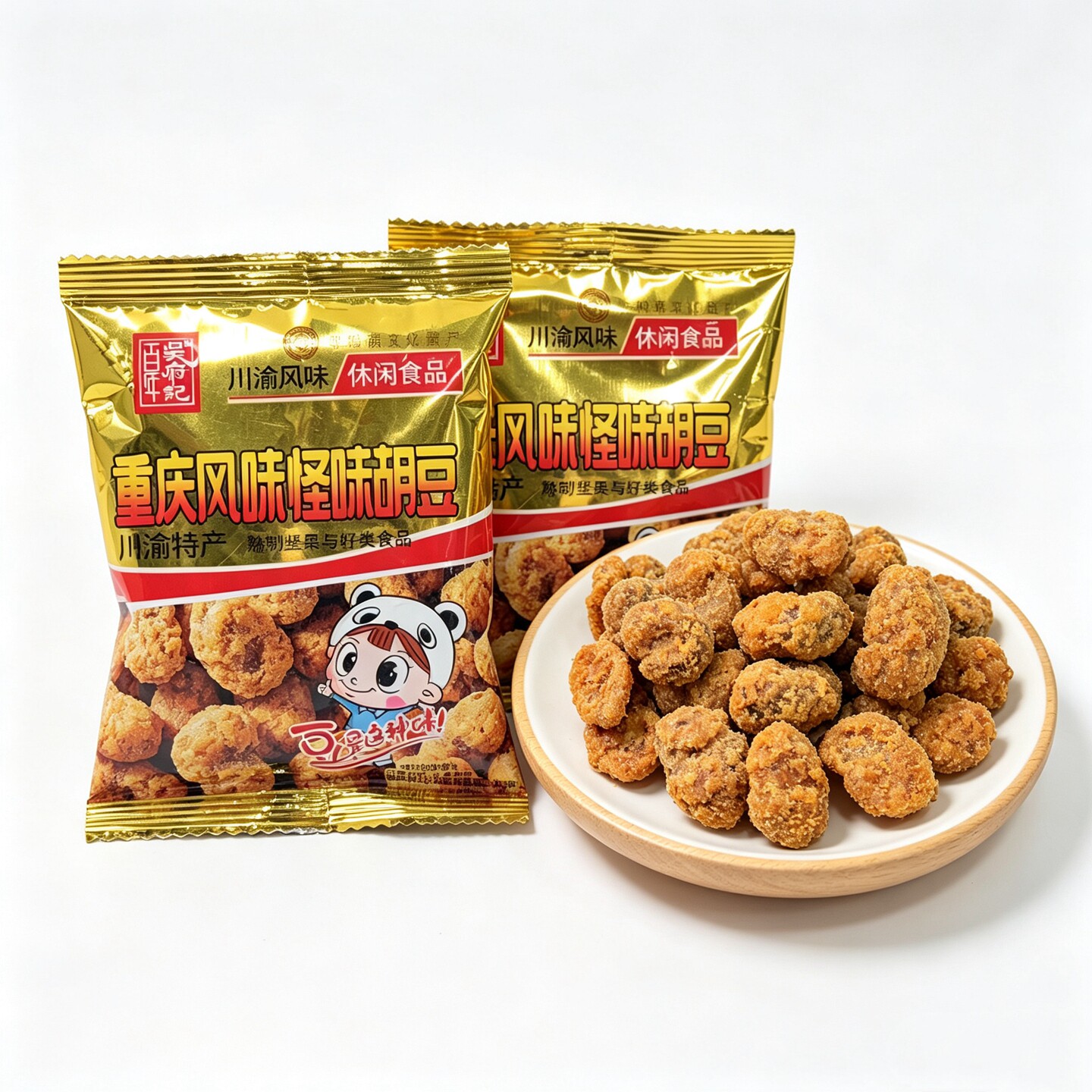 百年吴府记重庆怪味胡豆麻辣咸甜散称小包装蚕豆办公室休闲小零食