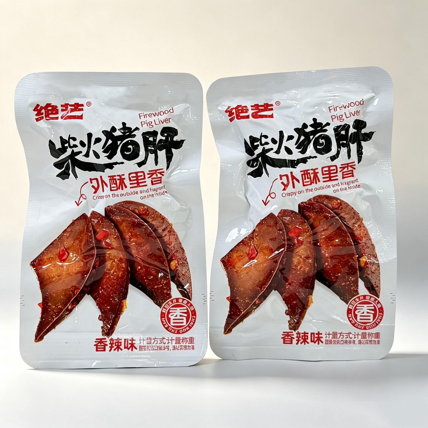 绝艺香辣柴火猪肝即食湖南特产图片