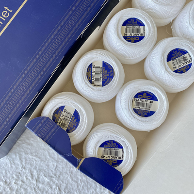 法国DMC80号细线151系列40/100番基础色中里华奈微钩手工同款材料