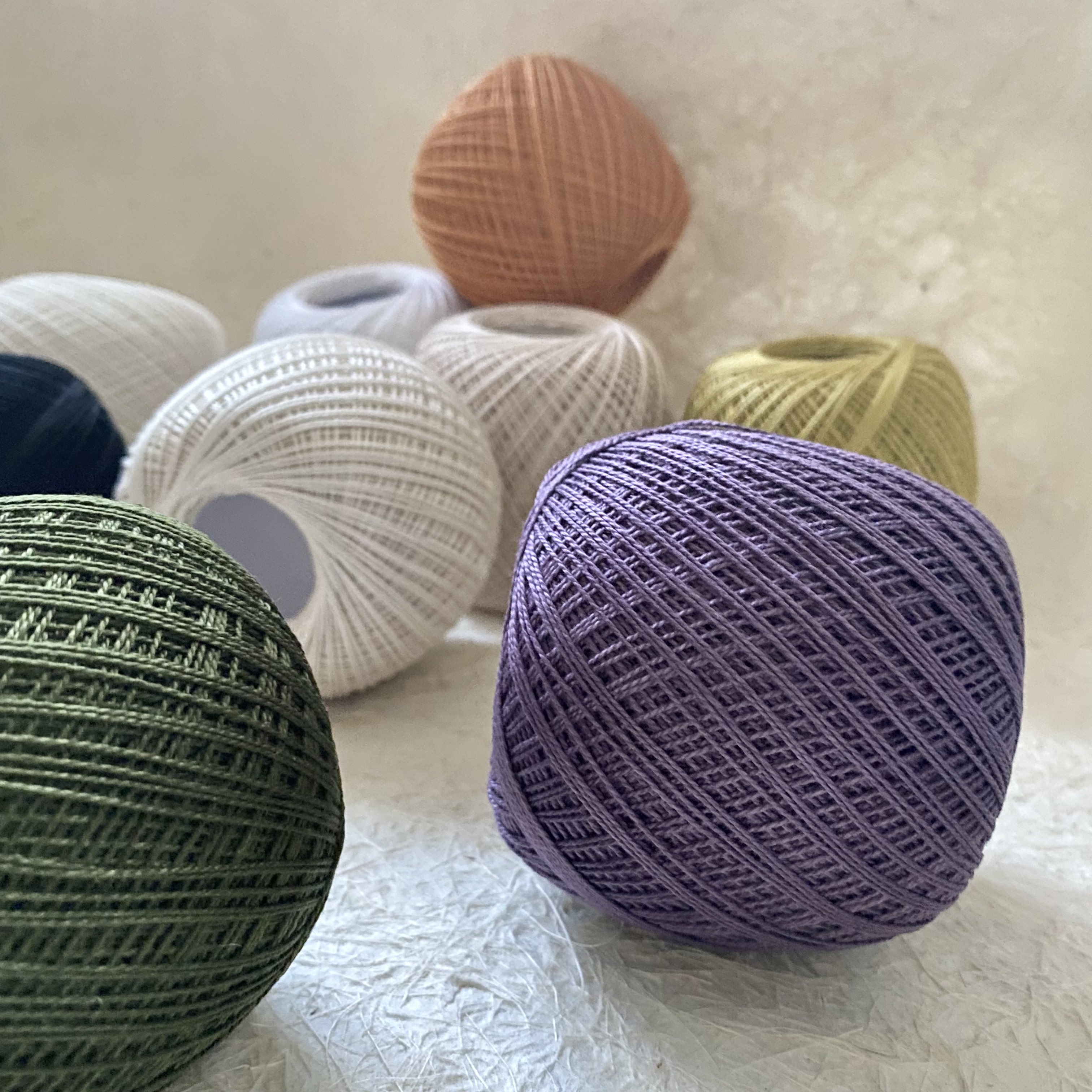 MKC/MKE8号蕾丝线50克装大团蕾丝线钩织编织材料强捻2股国产线材