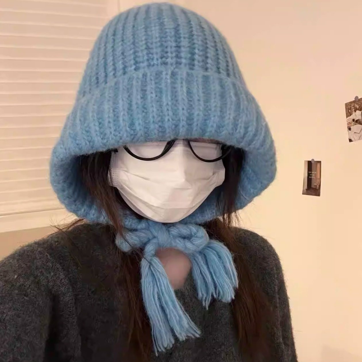 针织时髦辫子帽女秋冬可爱大头围针织防寒保暖护耳毛线套头帽护耳,服饰配件/皮带/帽子/围巾,帽子,淘宝优惠券,粉丝福利购,淘宝优惠卷