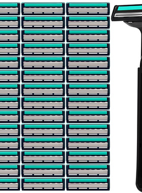 【强烈推荐】进口三层刀片手动剃须刀刮胡刀男士剃头刮毛刀3刀头