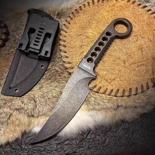 日本进口1095高碳钢直刀腰带挂件方便携带高品质野外直刀水果刀