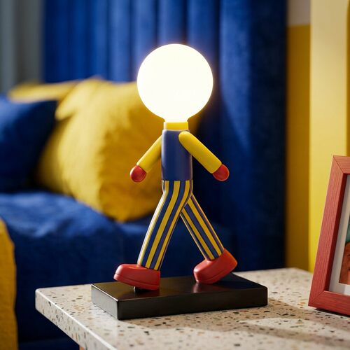 中古创意卡通人物装饰台灯儿童房间卧室内床头柜书房书桌面工艺品