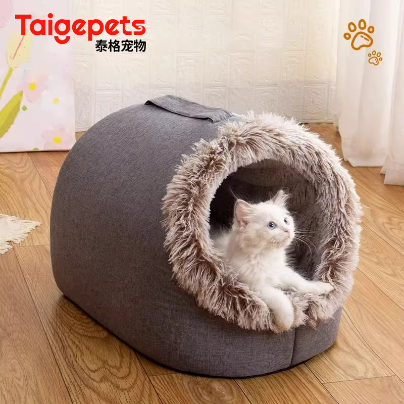 猫窝冬天保暖加厚毛绒睡袋