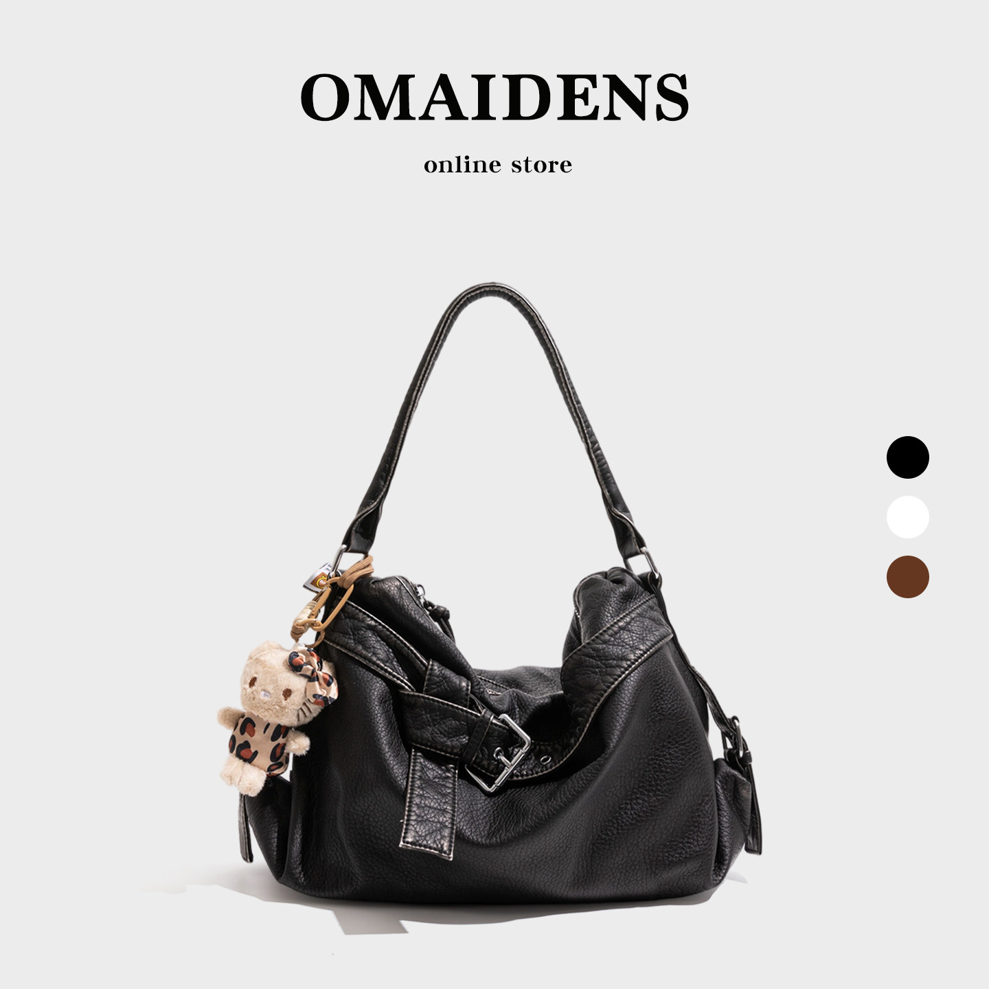 橙子少女机车辣妹大容量托特包