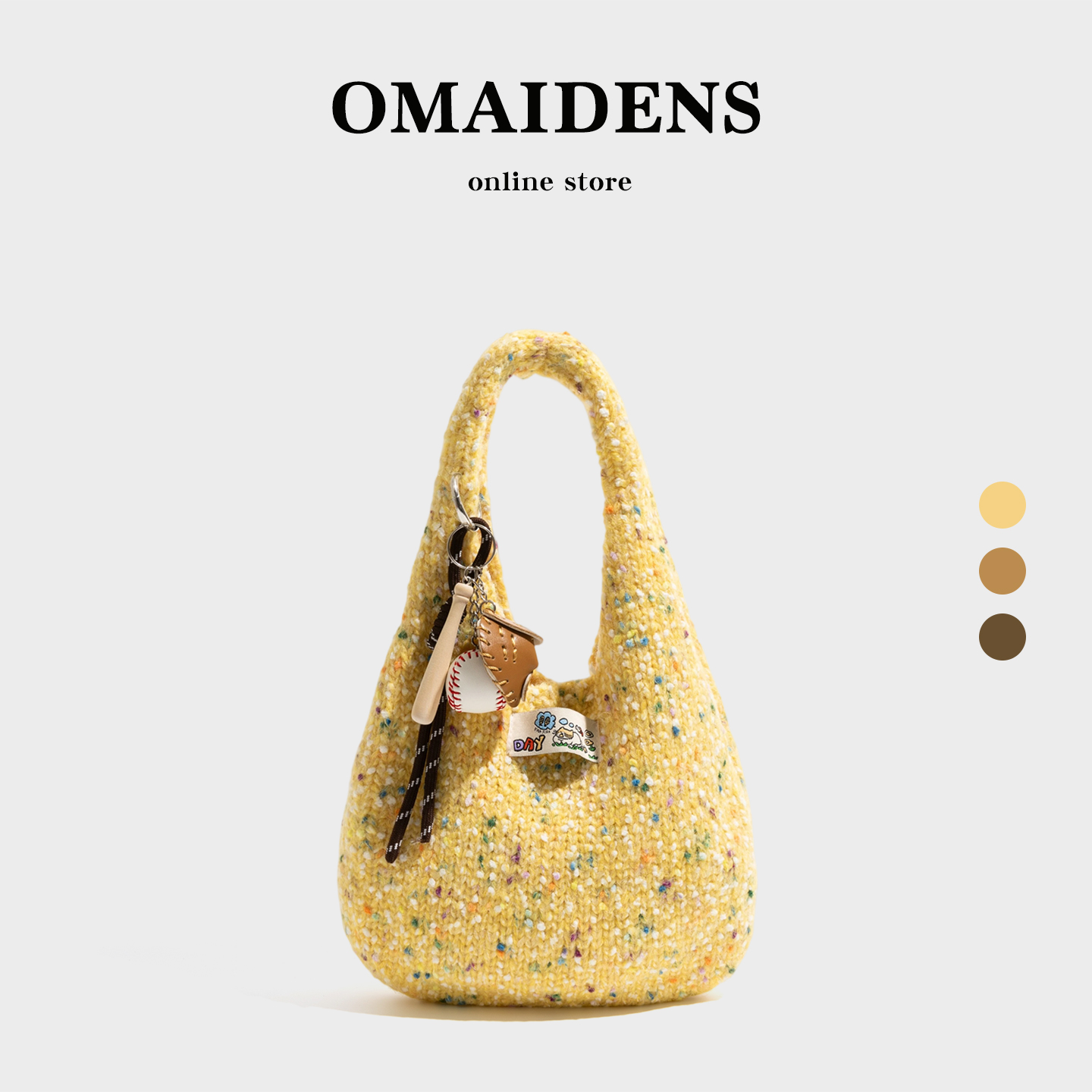 韩系精致小众编织包包2025秋冬