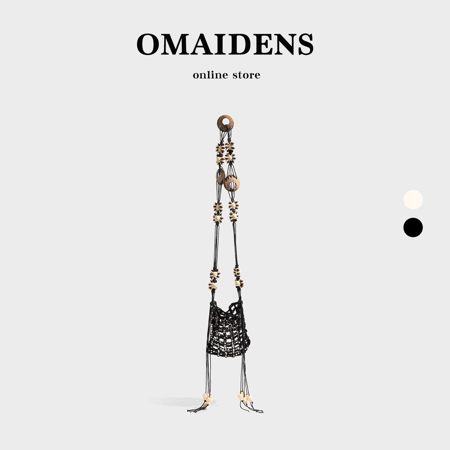 橙子少女复古亮片编织流苏包包女高级感小斜挎手机包度假旅游搭配