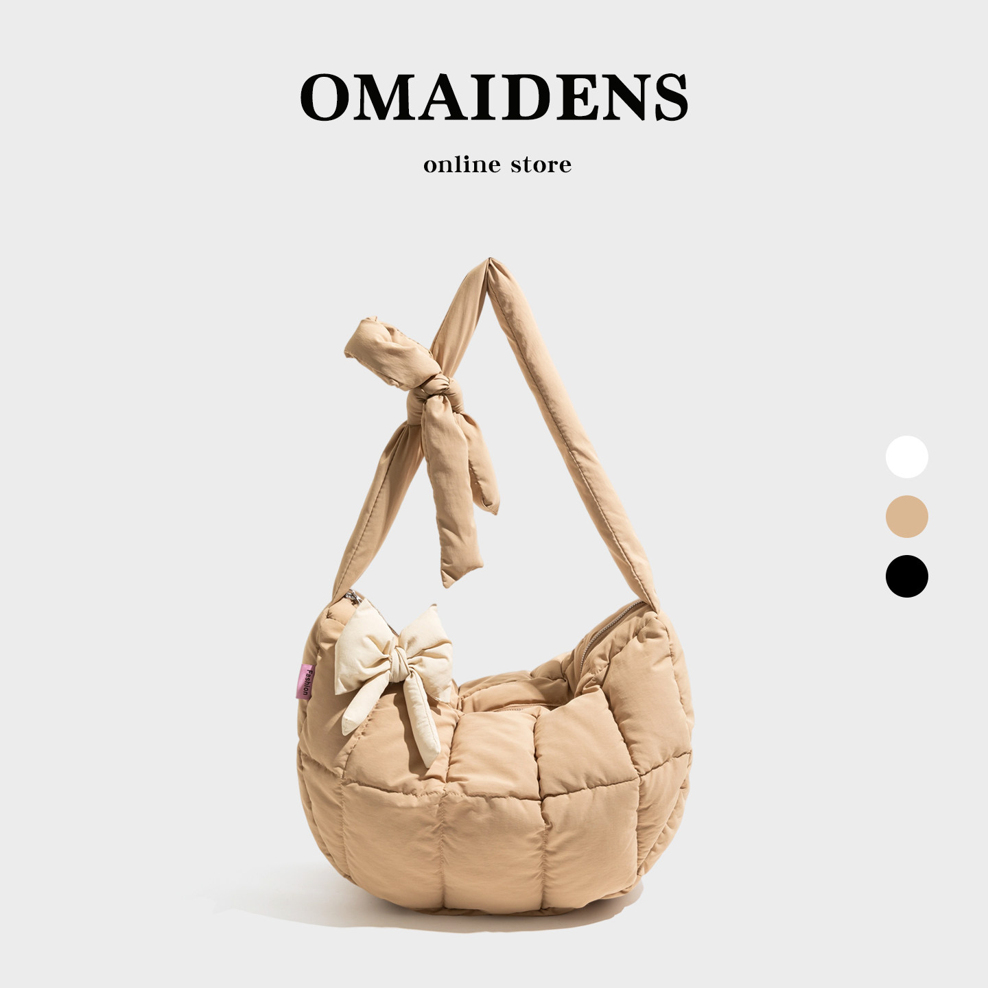 橙子少女夹棉羽绒包女2026新款大容量单肩斜挎托特包慵懒风泡芙包,箱包皮具/热销女包/男包,托特包,淘宝优惠券,粉丝福利购,淘宝优惠卷