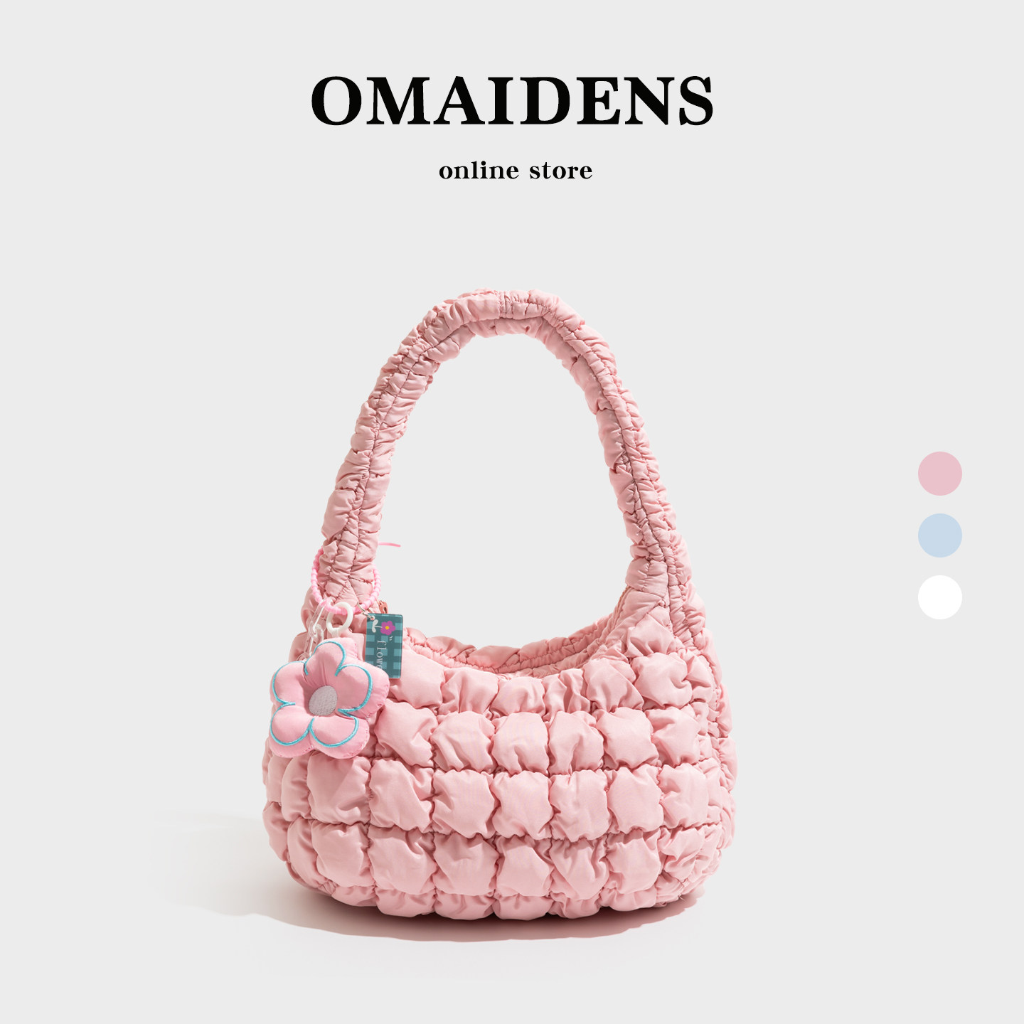 橙子少女褶皱云朵包高级质感