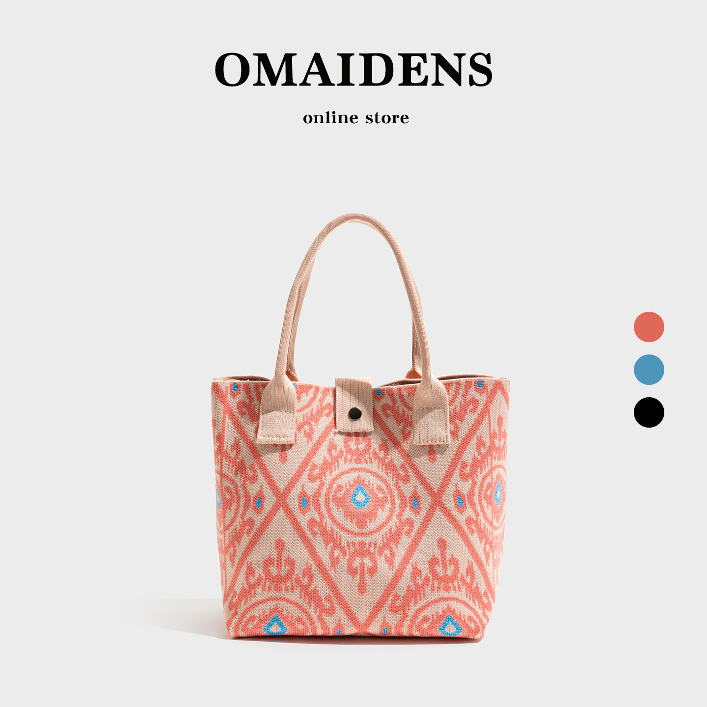 橙子少女针织包多巴胺包包女式2025新款手提托特包个性休闲便当包,箱包皮具/热销女包/男包,托特包,淘宝优惠券,粉丝福利购,淘宝优惠卷