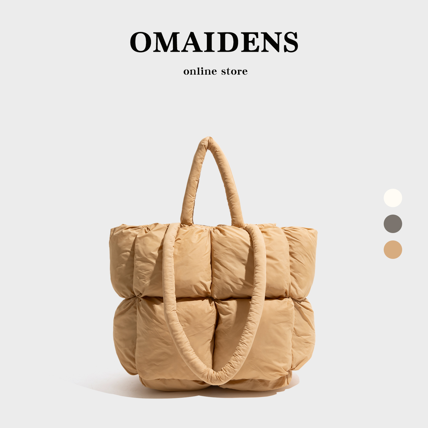 复古极简小众羽绒包包女式