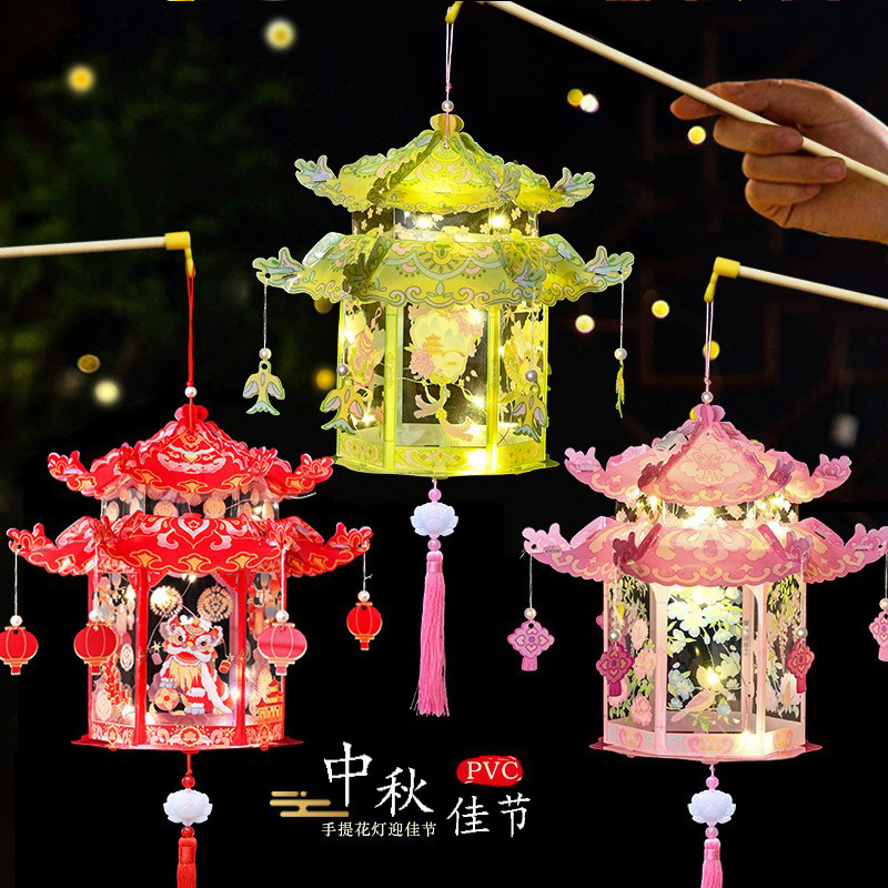 国潮中秋古风灯笼DIY5