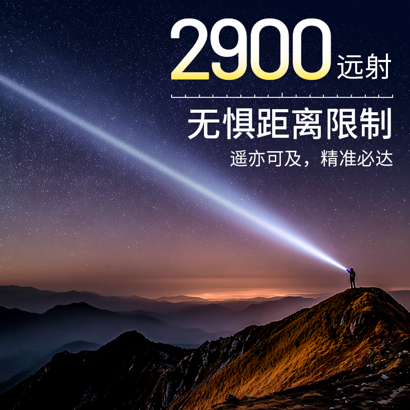 奈特科尔P40双光源头灯2000流明
