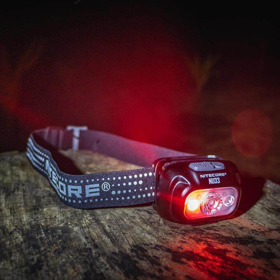 nitecore奈特科尔 nu33轻量型迷你全能cri高光高亮充电夜跑红头灯