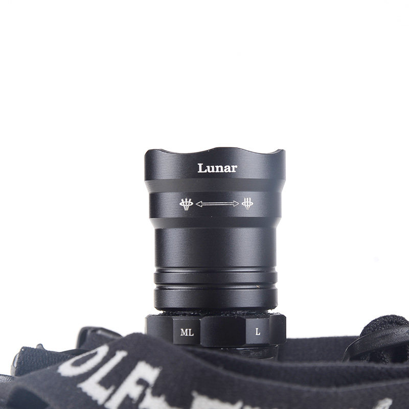 远射强光调光调焦变焦夜钓头灯