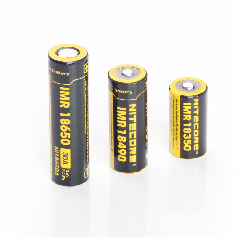 nitecore奈特科尔动力充电imr锰酸锂电池电子品18650 18490 18350