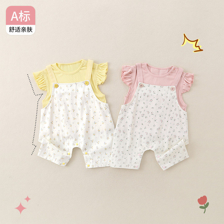 棉A类夏季连体衣女连身衣/爬服/哈衣