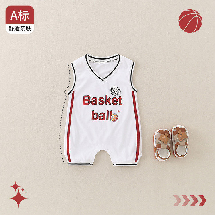 棉A类夏季短爬男女通用连身衣/爬服/哈衣