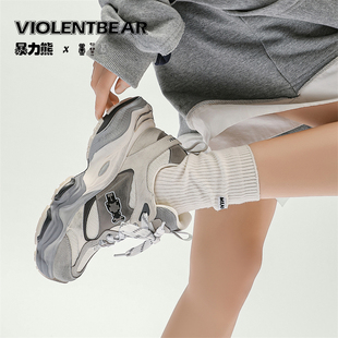 951 休闲鞋 暴力熊新款 百搭透气潮流做旧网格老爹鞋