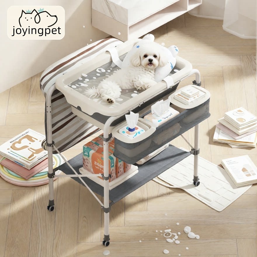 宠物狗狗洗澡盆猫咪专用沐浴盆可折叠支架小型犬家庭免弯腰浴缸桶