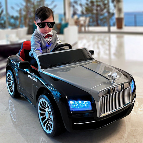 四轮遥控儿童电动车劳斯莱斯