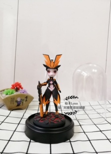 【阿桑】花木兰水晶猎龙者青春决赛季冠军飞将手办模型粘土定制