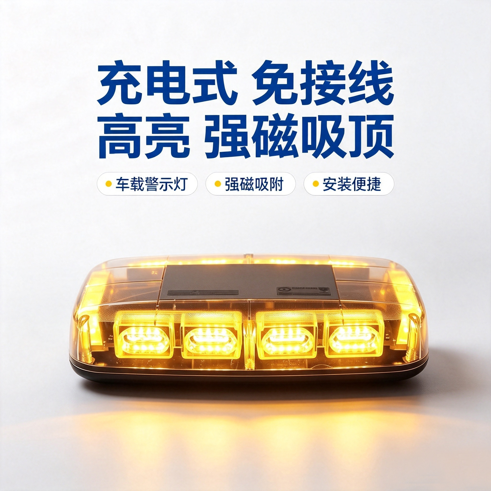 免接线充电警示爆闪灯便携式强磁汽车氛围灯/装饰灯/