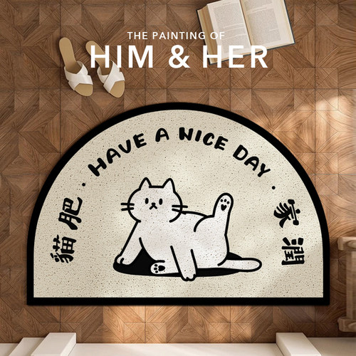 半圆入户门脚垫进门丝圈地垫