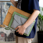 防水杜邦纸笔记本电脑包平板ipad保护套内胆包手机轻薄收纳袋适用苹果华为9寸10.6寸14寸文艺简约信封包