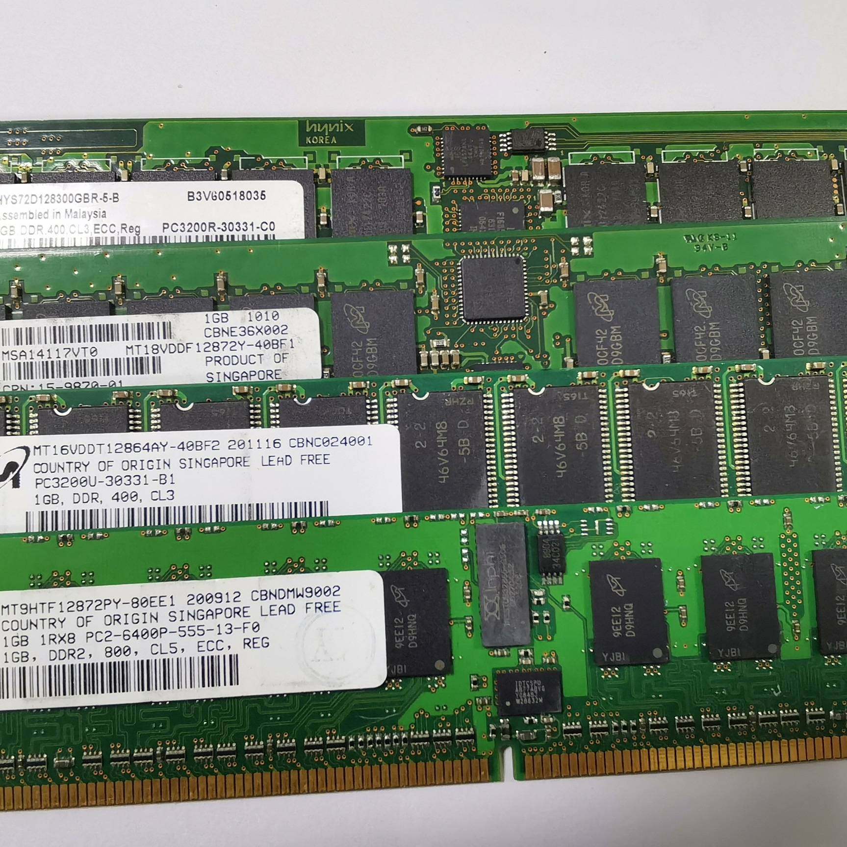 可维修MT 1G内存条 PC3200R-30331-C0 PC32