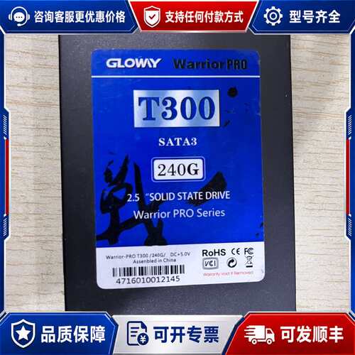 议价GLOWAY T300 PRO 240G 2.5寸SATA3可维修