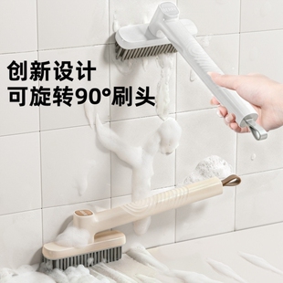 缝隙刷子浴室化妆室厕所刷地板长柄无死角硬毛多功能专用清洁刷子
