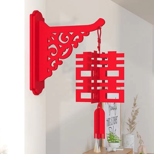 婚房布置主卧室结婚女方房门装饰新房酒店门上喜字套装门贴挂饰