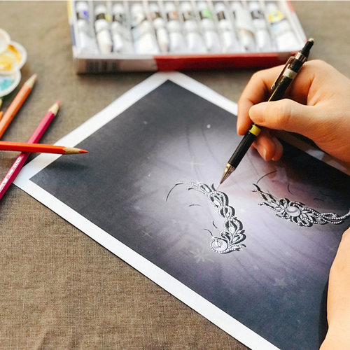 原创珠宝设计金项链吊坠私人定制