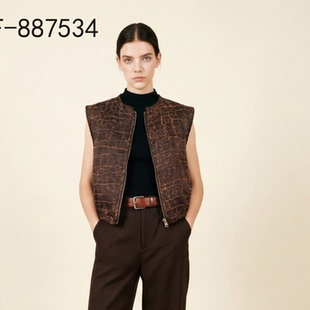 金鳞缎龟·超级老料多次晒莨爆油复古收藏级香云纱马甲DLF 887534