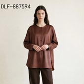 皮子红油缎 26新款 女50mm桑蚕丝红云纱极简大衬衫 DLF 887594