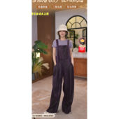 柞蚕丝 DLF 26新款 洋气时髦连体裤 887693 女优选料飘紫背带裤