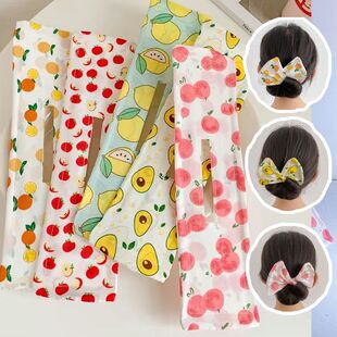 儿童魔术扭扭夹盘发神器发带可爱蝴蝶结丸子头新款小女孩发卡发箍