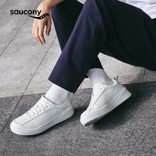1898系列WHITE索康尼Saucony秋情侣运动休闲百搭牛皮跑步鞋 小白鞋