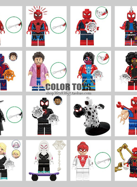 超英蜘蛛人英雄远征归来Spider Man拼装积木人仔玩具