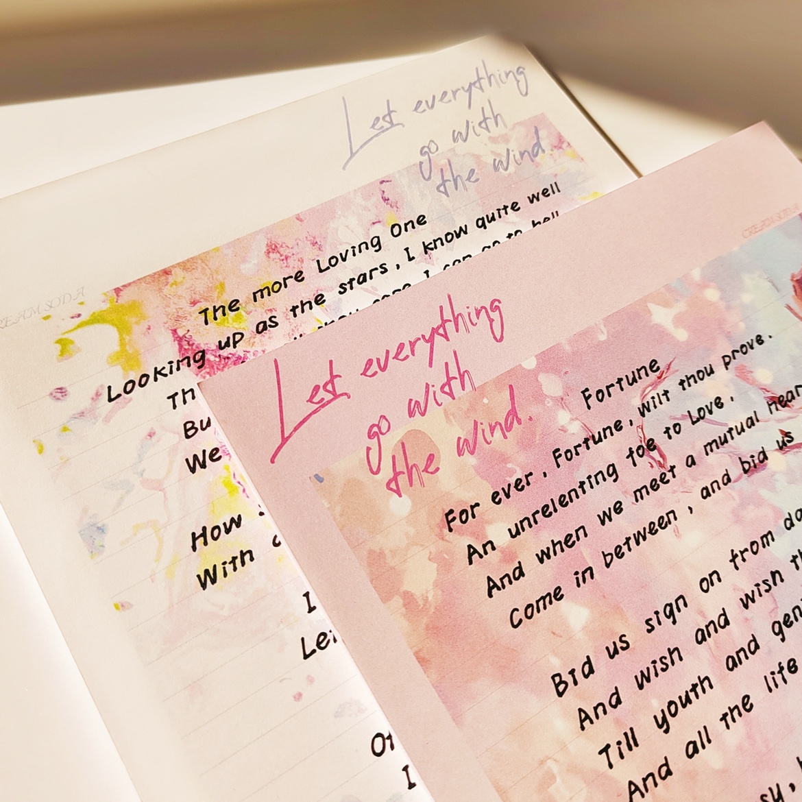 CREAMSODA奶油苏打拍纸本学习纸便签笔记本信纸手帐文具创世纪