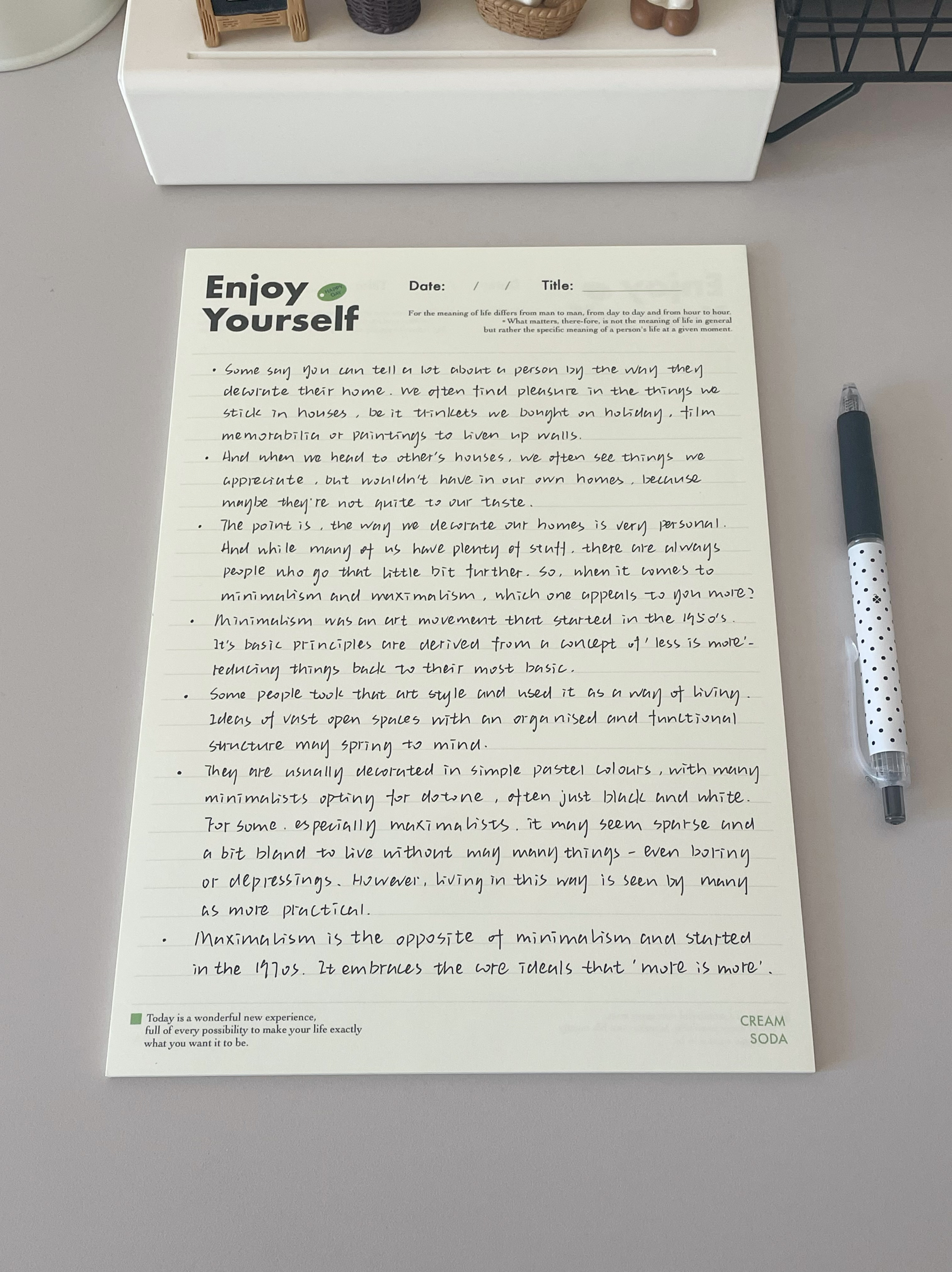 奶油苏打拍纸本玩得开心